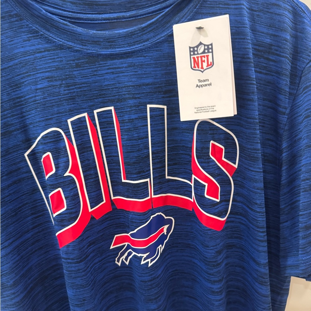 NWT Nike Blue Dri-FIT Tee sz L so soft Buffalo Bills NFL football love it ❤️💙